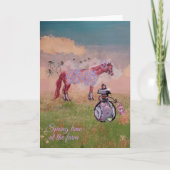 Frühlingszeit auf dem Betrieb Nummer fünf Einladung (Vorderseite)