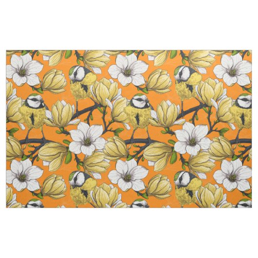 Frühlingszeit in Gelb Stoff (Fat Quarter (45,7 x 55,9 cm))