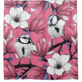 Frühlingszeit in Rosa Duschvorhang (Vorderseite)