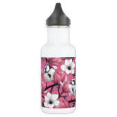 Frühlingszeit in Rosa Edelstahlflasche (Links)