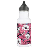 Frühlingszeit in Rosa Edelstahlflasche (Rechts)
