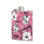 Frühlingszeit in Rosa Flachmann (Links)