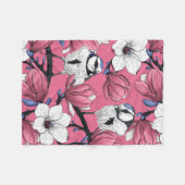 Frühlingszeit in Rosa Fleecedecke (Vorderseite (Horizontal))