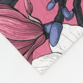 Frühlingszeit in Rosa Fleecedecke (Ecke)
