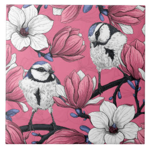 Frühlingszeit in Rosa Fliese