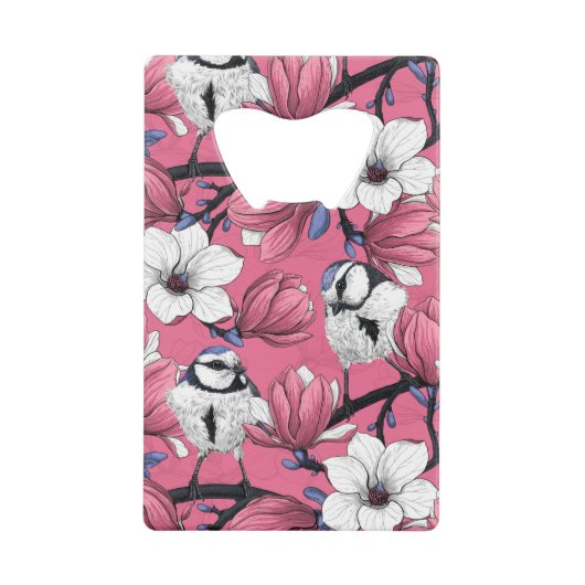 Frühlingszeit in Rosa Geldbeutel Flaschenöffner (Vorderseite)