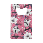 Frühlingszeit in Rosa Geldbeutel Flaschenöffner (Rückseite)