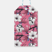 Frühlingszeit in Rosa Geschenkanhänger (Rückseite)