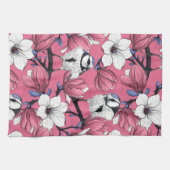 Frühlingszeit in Rosa Geschirrtuch (Horizontal)