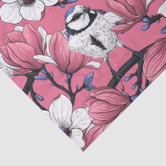 Frühlingszeit in Rosa Seidenpapier (Ausschnitt)