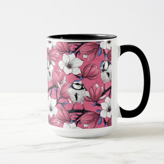 Frühlingszeit in Rosa Tasse (Rechts)