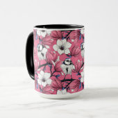Frühlingszeit in Rosa Tasse (Vorderseite Links)