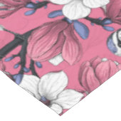 Frühlingszeit in Rosa Tischdecke (Schrägansicht)