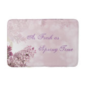 Frühlingszeit Lilac Blossom Soft Pink Blume Badematte (Vorderseite)