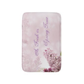 Frühlingszeit Lilac Blossom Soft Pink Blume Badematte (Vorderseite Vertikal)
