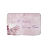 Frühlingszeit Lilac Blossom Soft Pink Blume Badematte (Vorderseite)