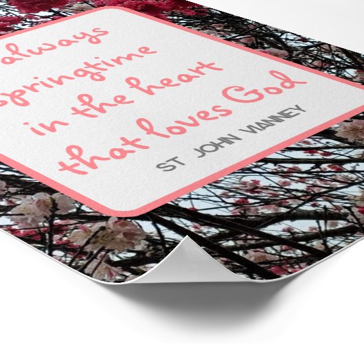 Frühlingszeit Sakura Poster (Ecke)