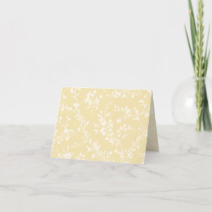 Frühlingszweige Neutral - Buttercreme Dankeskarte