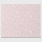 Frühlingszweige Neutral - Rosa Geschenkpapier (Flach)