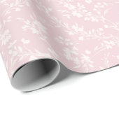 Frühlingszweige Neutral - Rosa Geschenkpapier (Rolleneckpunkt)