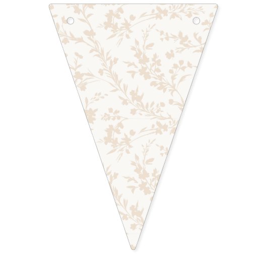 Frühlingszweige Soft Linen - Neutral Wimpelkette (Zwölfte Fahne)
