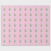 Frühlingszwiebeln (Galanthus nivalis) Pastel Pink Geschenkpapier (Flach)