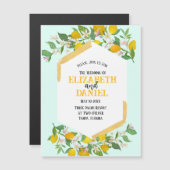 Frühlingszwiebeln Magnet Hochzeit Einladung (Vorne/Hinten)