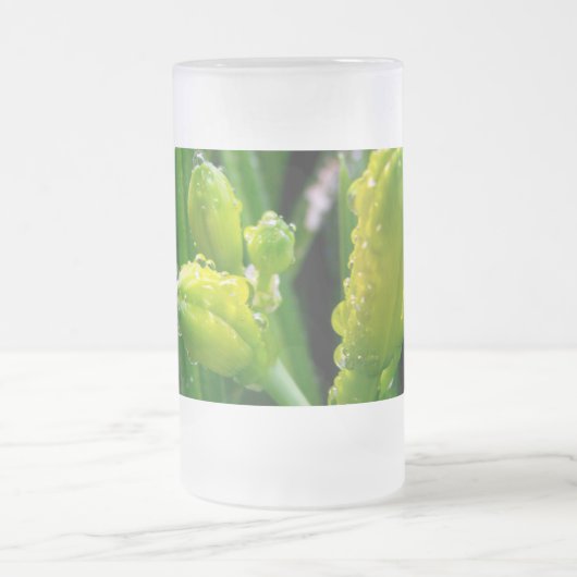 Frühlingszwiebeln Mattglas Bierglas (Mittel)