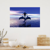 Frühmorgendliche Delphine Poster (Küche)