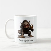 Frühmorgendliche innere Bestie entfesselt Kaffeetasse (Links)