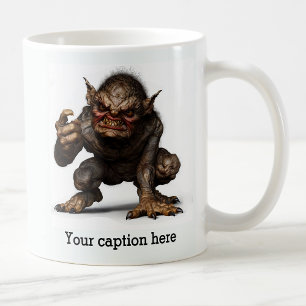 Frühmorgendliche innere Bestie entfesselt Kaffeetasse