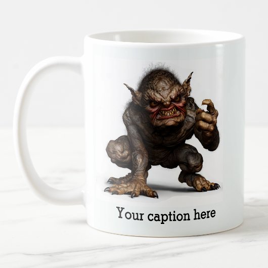 Frühmorgendliche innere Bestie entfesselt Kaffeetasse