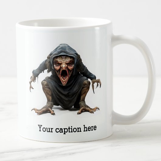 Frühmorgendliche innere Bestie entfesselt Kaffeetasse