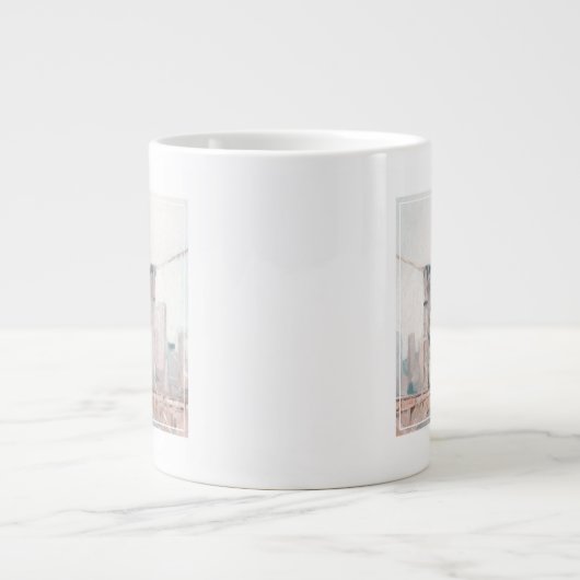 Frühmorgendlicher Spaziergang - New York Jumbo-Tasse (Vorderseite)