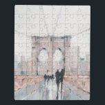 Frühmorgendlicher Spaziergang - New York Puzzle<br><div class="desc">Frühmorgendlicher Spaziergang I von Ethan Harper. Die Brooklyn Bridge of New York besticht durch einen sanften Stil.</div>