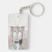 Frühmorgendlicher Spaziergang - New York Schlüsselanhänger (Rückseite)