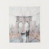 Frühmorgendlicher Spaziergang - New York Wandteppich (Vorderseite)