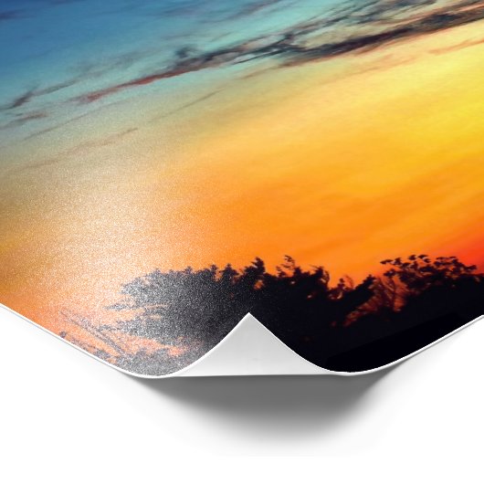 Frühmorgens Fotodruck (Ecke)