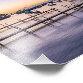 frühmorgens landschaftlicher See in chapala mexico Fotodruck (Ecke)