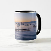 frühmorgens landschaftlicher See in chapala mexico Tasse (VorderseiteRechts)