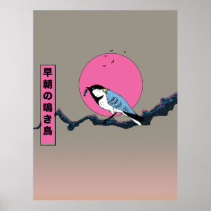 Frühmorgens Singvogel Poster