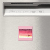 Frühmorgens Winter Sunrise Square Magnet (In Situ (Geschirrspüler))