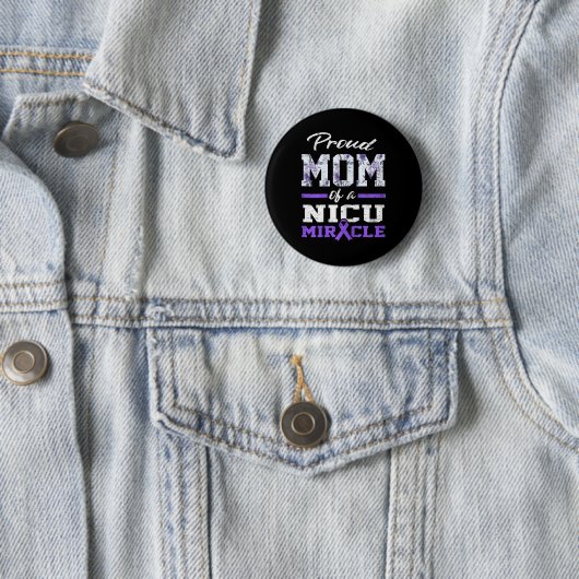 Frühreife Bewusstsein Proud Preemie Mama Nicu Warr Button (Beispiel)