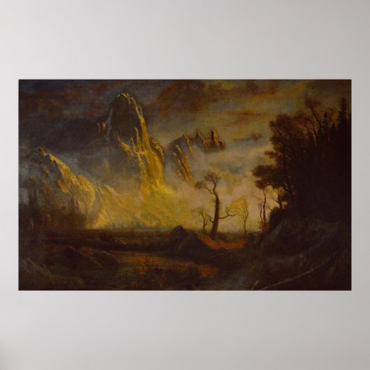 Frühschnee im Yosemite-Tal, Sentinel Rock Poster (Vorne)