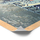 Frühsnow in Kiyomizu Temple Hasui Kawase hanga Poster (Ecke)