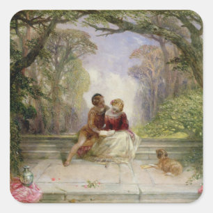 Frühsommer Quadratischer Aufkleber