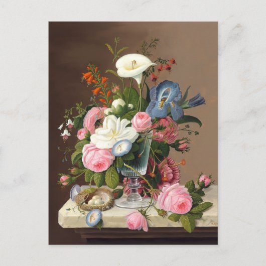 Frühsommerliche Blume , Severin Roesen Postkarte (Vorderseite)