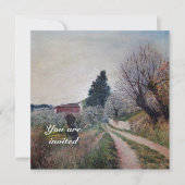 FRÜHSTE FRÜHSTÜCK IN DER TUSKANISCHEN LANDSCHAFT EINLADUNG (Vorderseite)