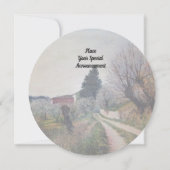 FRÜHSTE FRÜHSTÜCK IN DER TUSKANISCHEN LANDSCHAFT EINLADUNG (Rückseite)