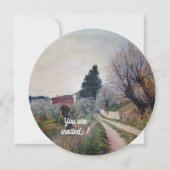 FRÜHSTE FRÜHSTÜCK IN DER TUSKANISCHEN LANDSCHAFT EINLADUNG (Vorderseite)